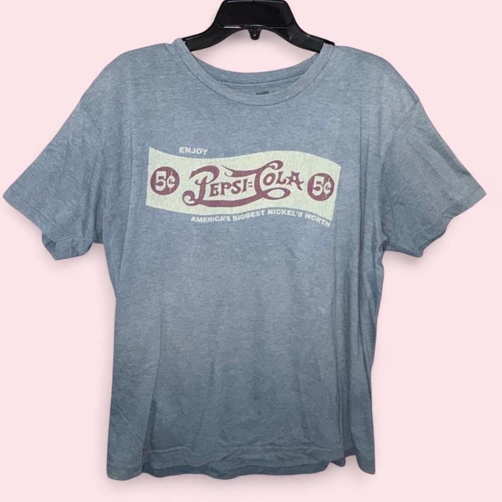 Savvy Pepsi Cola Graphic T-Shirt Mens XL Blue Retro Logo Vintage Style Tee